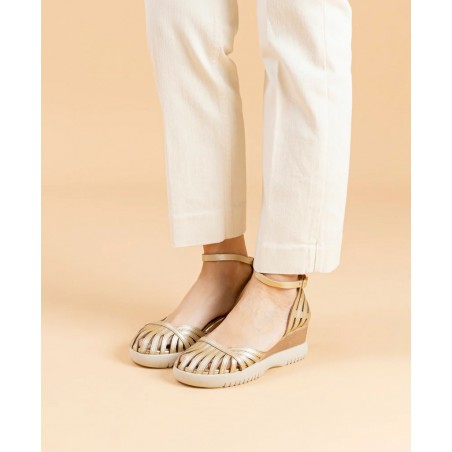 Porronet Belinda 3157 091 Gold Wedges