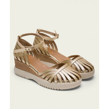 Porronet Belinda 3157 091 Gold Wedges