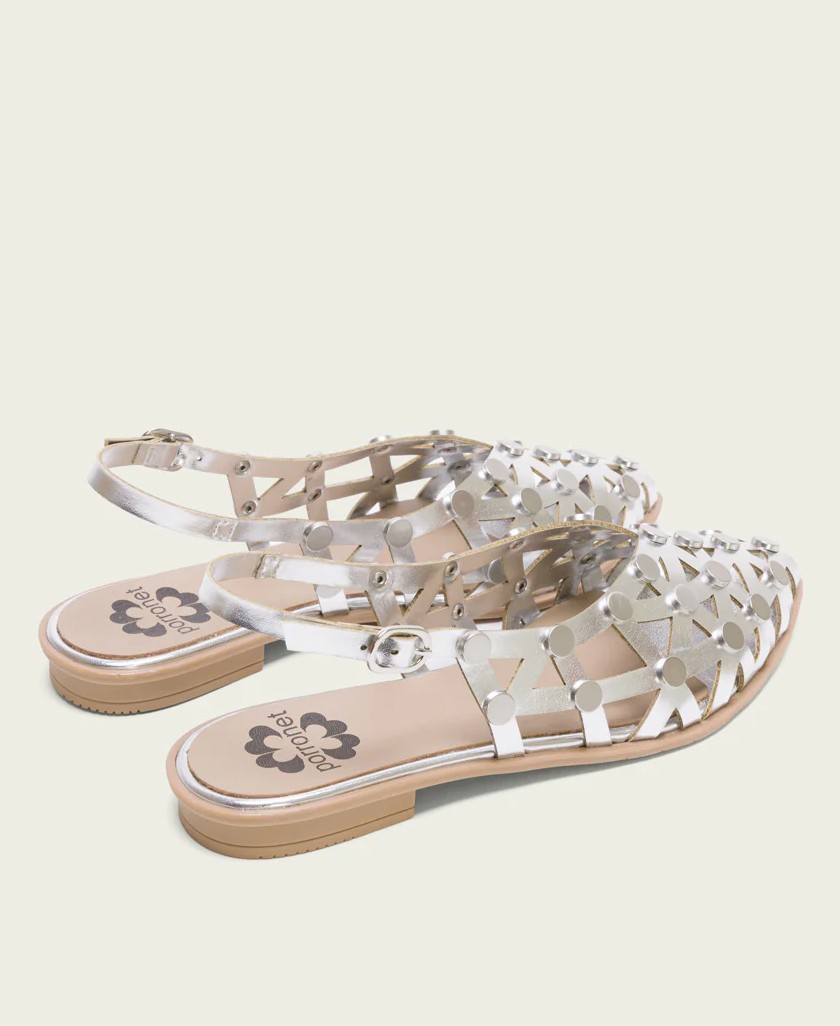 Bailarinas color plata Porronet Rania 7093 033