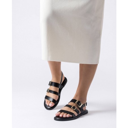 Sandalias planas de piel Wonders Zorion AB1340