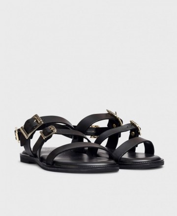 Sandalias planas de piel Wonders Zorion AB1340