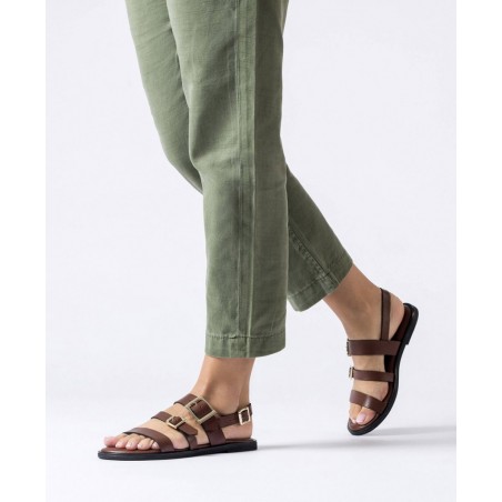 Sandalias planas de tiras Wonders Zorion AB1340