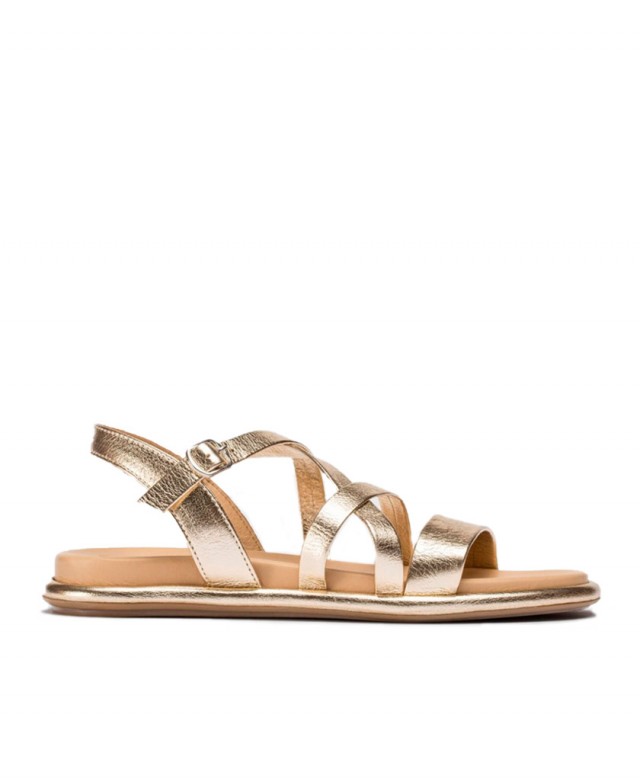 Wonders Izora AT3402 golden sandals for woman