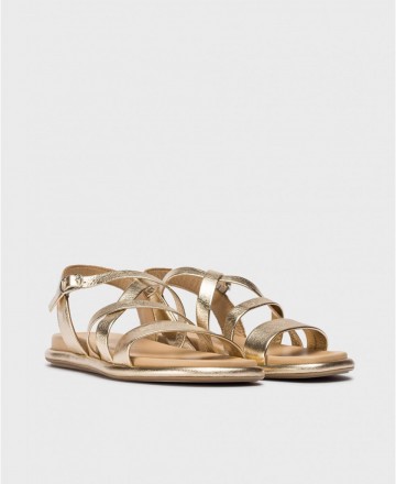 Wonders Izora AT3402 golden sandals for woman