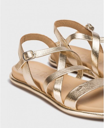Wonders Izora AT3402 golden sandals for woman