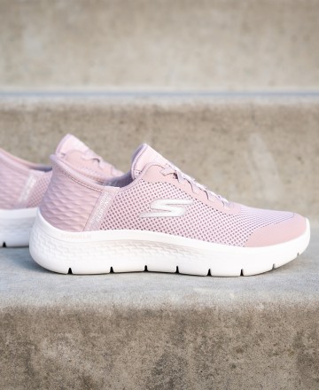 Zapatos para mujer en color rosa Caracteristicas con cordones altura de piso 3 cm zapato de estilo casual suela de goma termopl