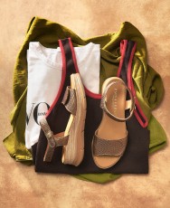 Sandalias metalizadas Paula Urban 24-634