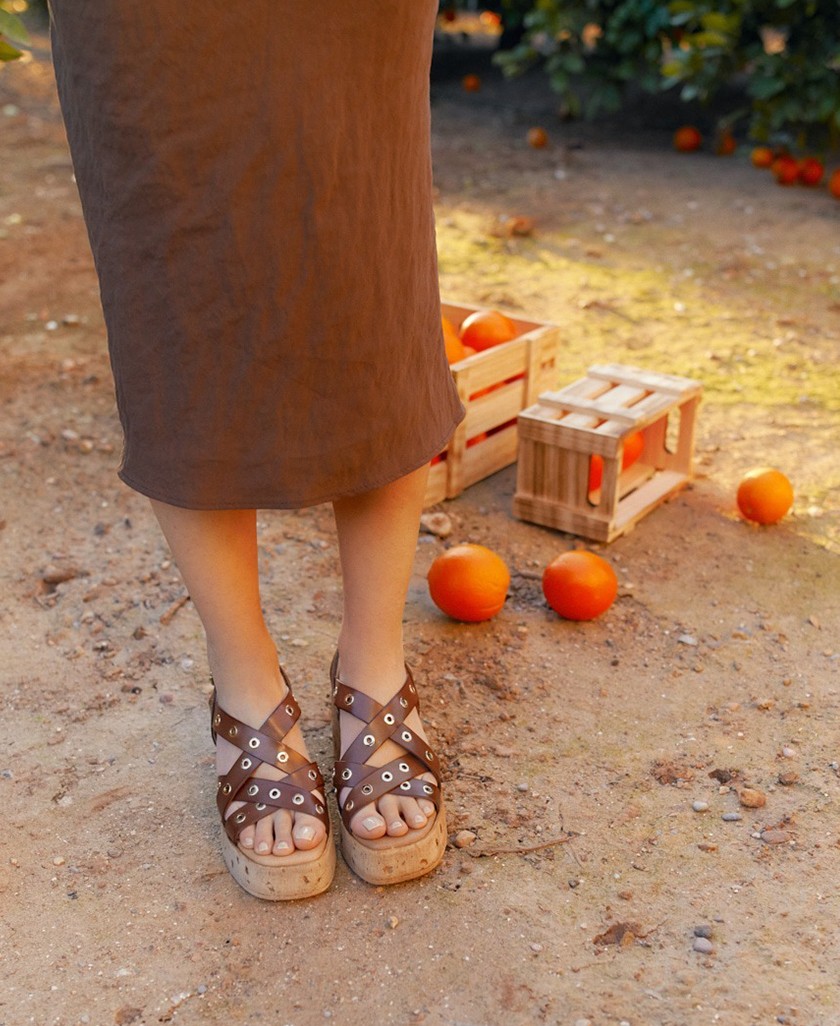 Zapato de tacón marrón Porronet Zoe 3179 0018