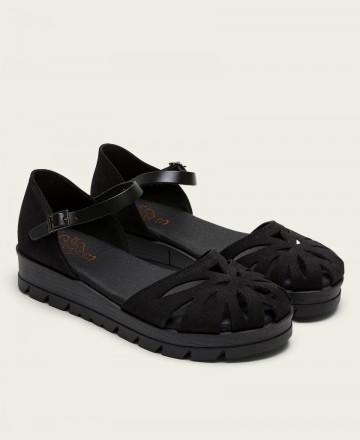 Sandalias negras de piel Porronet Tamara 3140 001