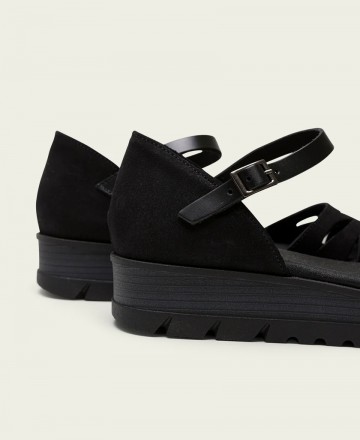Sandalias negras de piel Porronet Tamara 3140 001