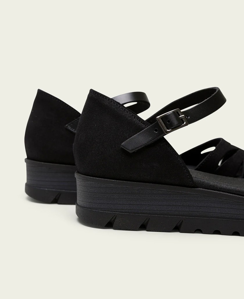 Sandalias negras de piel Porronet Tamara 3140 001