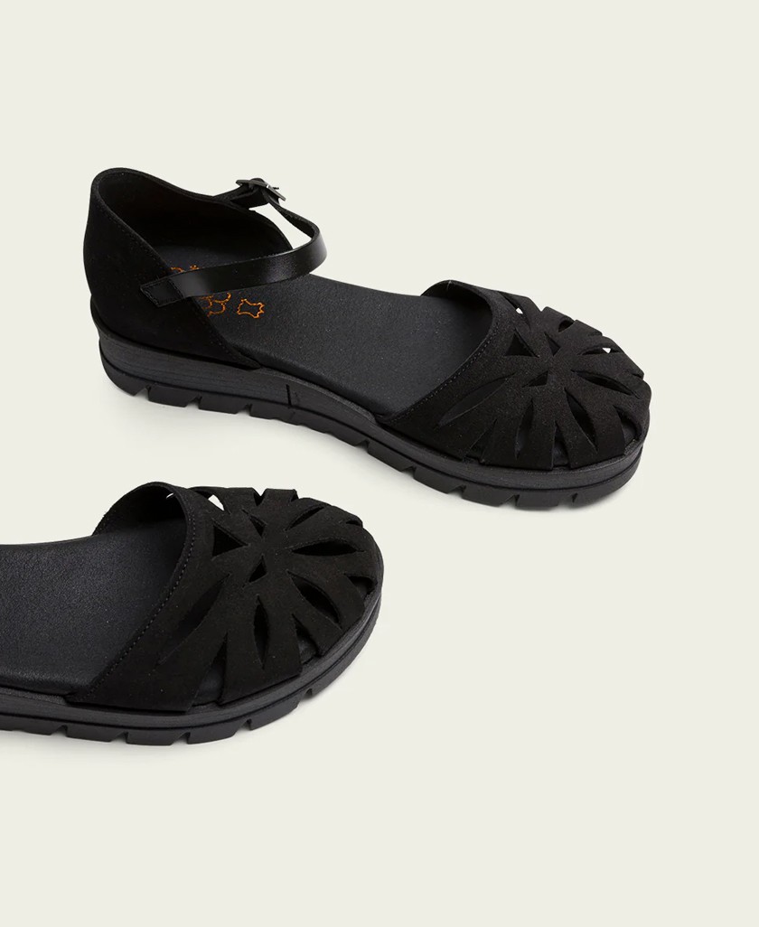 Sandalias negras de piel Porronet Tamara 3140 001