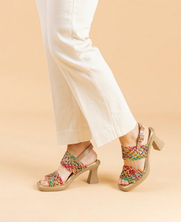 Porronet Alicia braided leather sandals 3186-022