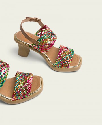 Porronet Alicia braided leather sandals 3186-022