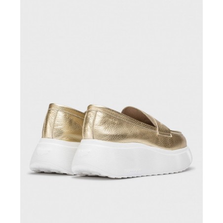 Mocasines dorados de mujer Wonders Estela A3623
