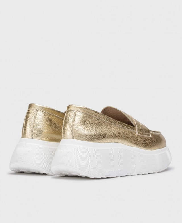 Mocasines dorados de mujer Wonders Estela A3623 Mocasines dorados de mujer Wonders Estela A3623