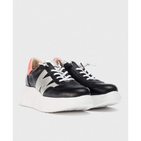 Sneakers con plataforma Wonders Roma A3625