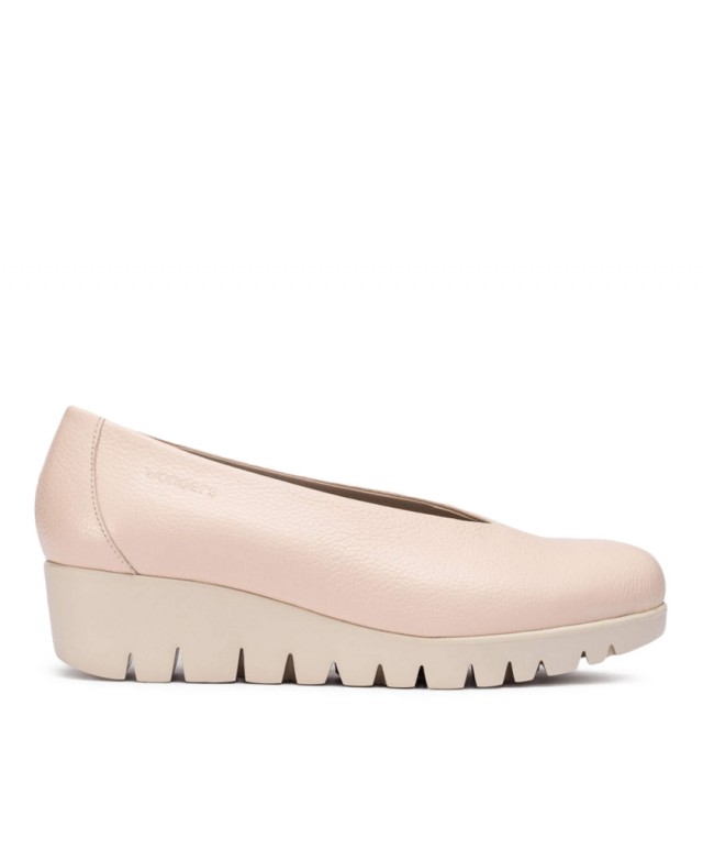 Zapatos rosas con cuña Wonders Fly C33100