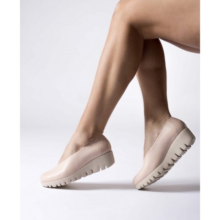 Zapatos rosas con cuña Wonders Fly C33100