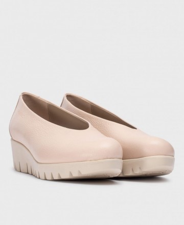 Zapatos rosas con cuña Wonders Fly C33100