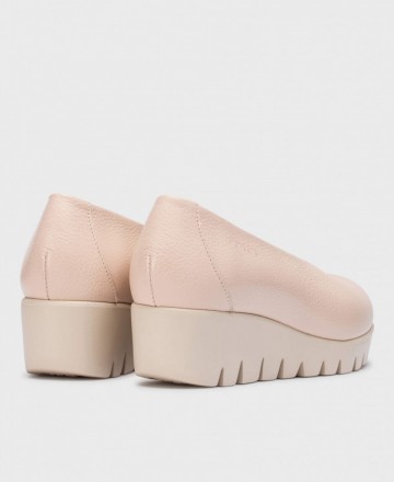 Zapatos rosas con cuña Wonders Fly C33100