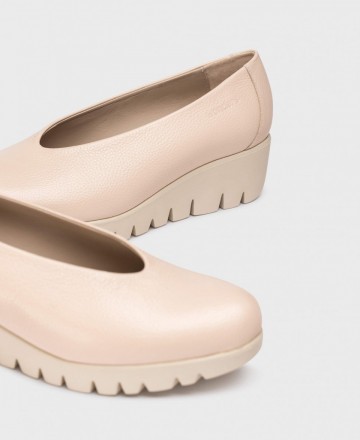 Zapatos rosas con cuña Wonders Fly C33100