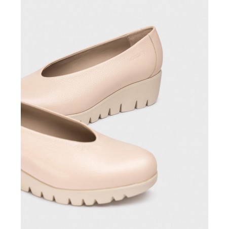 Zapatos rosas con cuña Wonders Fly C33100