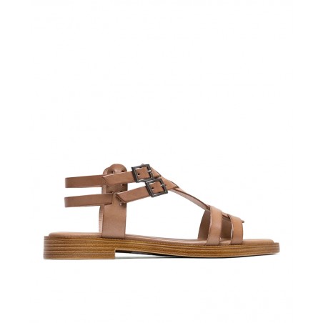 Porronet Magnolia 3128 010 Leather Flat Sandal