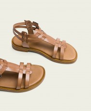 Porronet Magnolia 3128 010 Leather Flat Sandal Porronet Magnolia 3128 010 Leather Flat Sandal