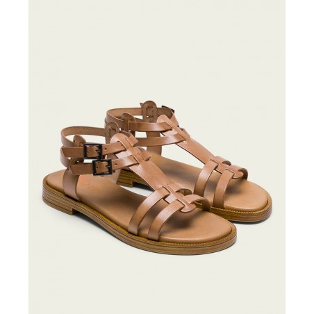 Porronet Magnolia 3128 010 Leather Flat Sandal
