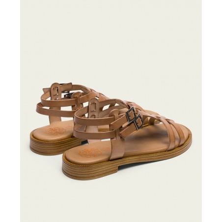 Porronet Magnolia 3128 010 Leather Flat Sandal