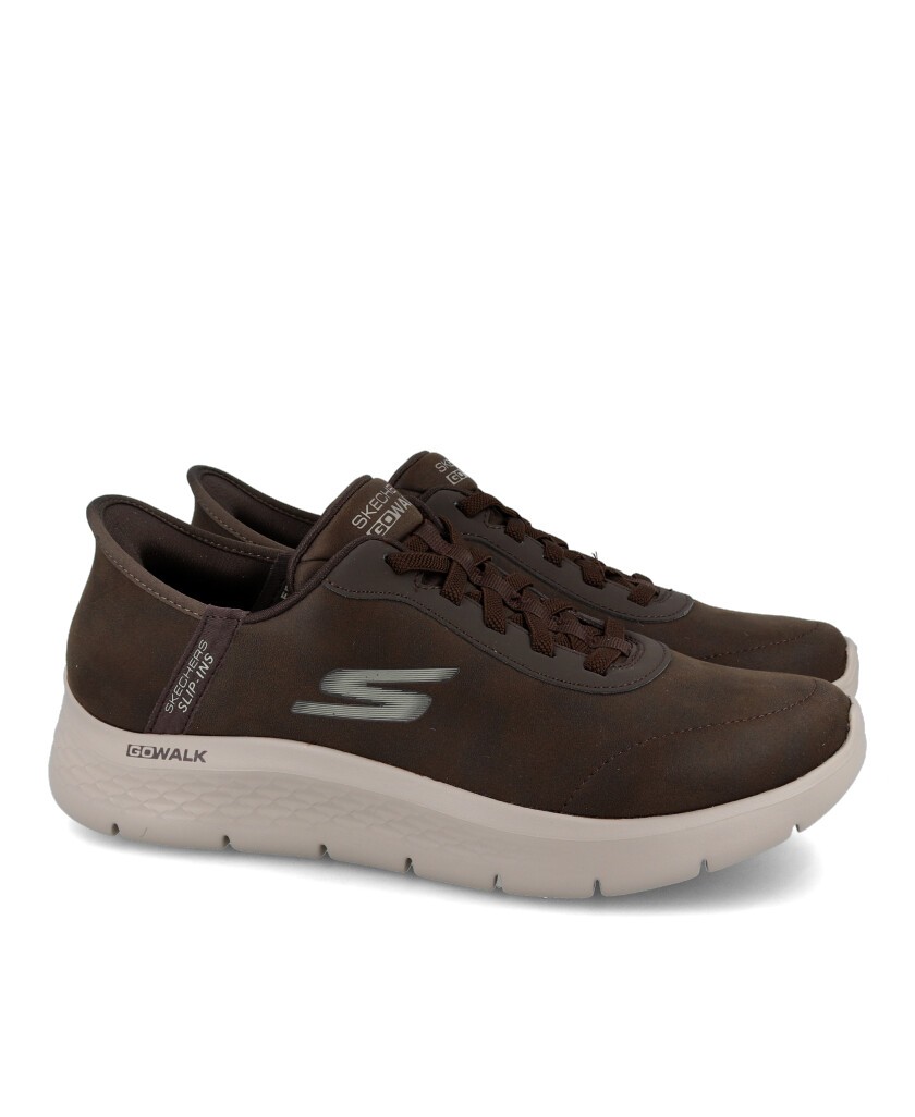 h2Deportivas para hombre de calce rapido Skechers 216326 h2 pLas deportivas para hombre Skechers 216326 en color marron combina