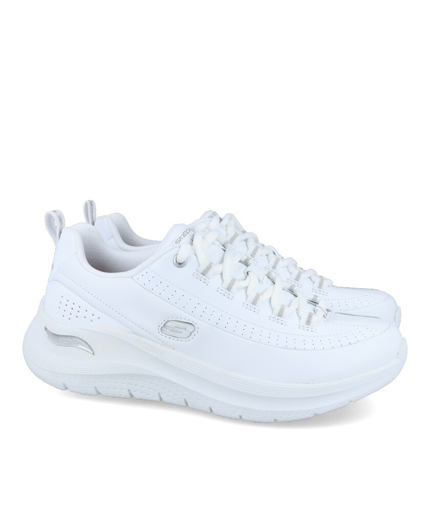 h2Zapatillas casual Skechers Arch 20 Star Bound h2 pLas Zapatillas Casual Skechers Arch 20 Star Bound para mujer en color blanc