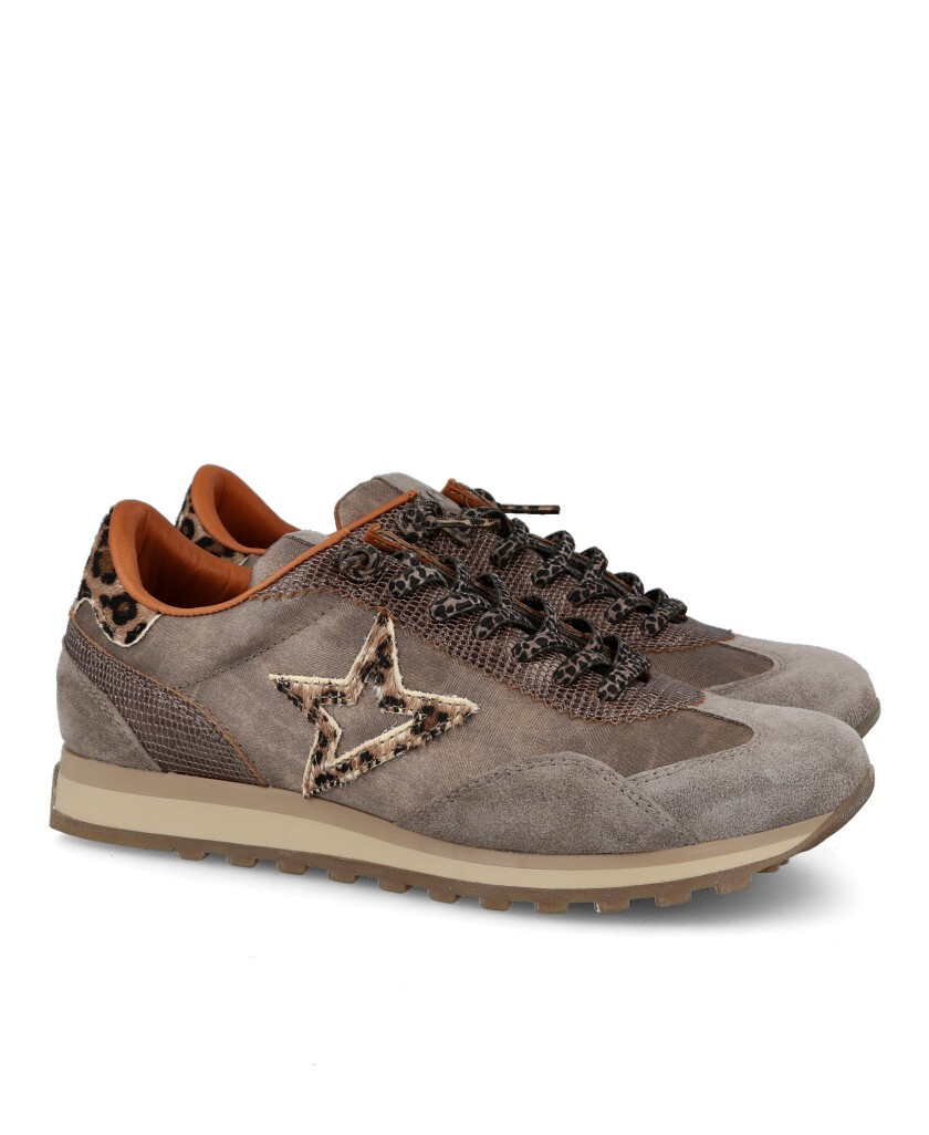 Zapatillas casual color taupe Cetti C-1259
