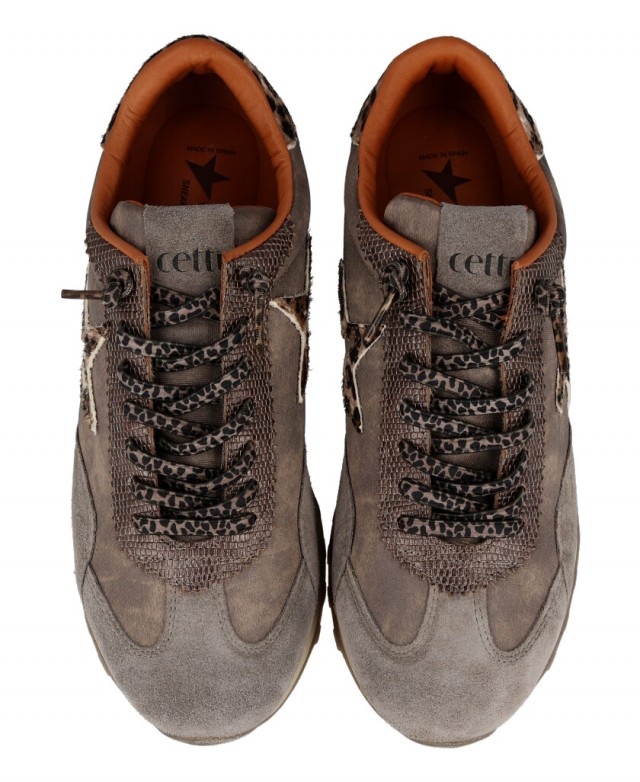Casual Taupe Sneakers Cetti C-1259