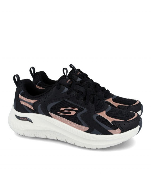 Zapatillas negras Skechers Arch Fit 2.0