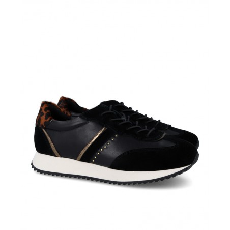 h2Sneakers con detalle animal print 1609 C103 h2 pAtrevete a brillar con un toque de rebeldia y estilo con estas Zapatillas cas