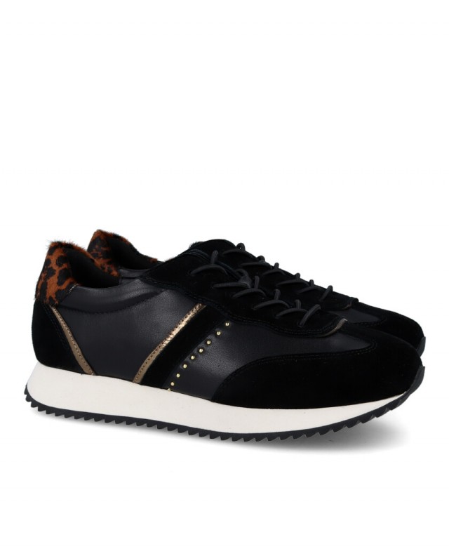 h2Sneakers con detalle animal print 1609 C103 h2 pAtrevete a brillar con un toque de rebeldia y estilo con estas Zapatillas cas
