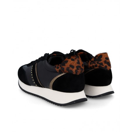 h2Sneakers con detalle animal print 1609 C103 h2 pAtrevete a brillar con un toque de rebeldia y estilo con estas Zapatillas cas