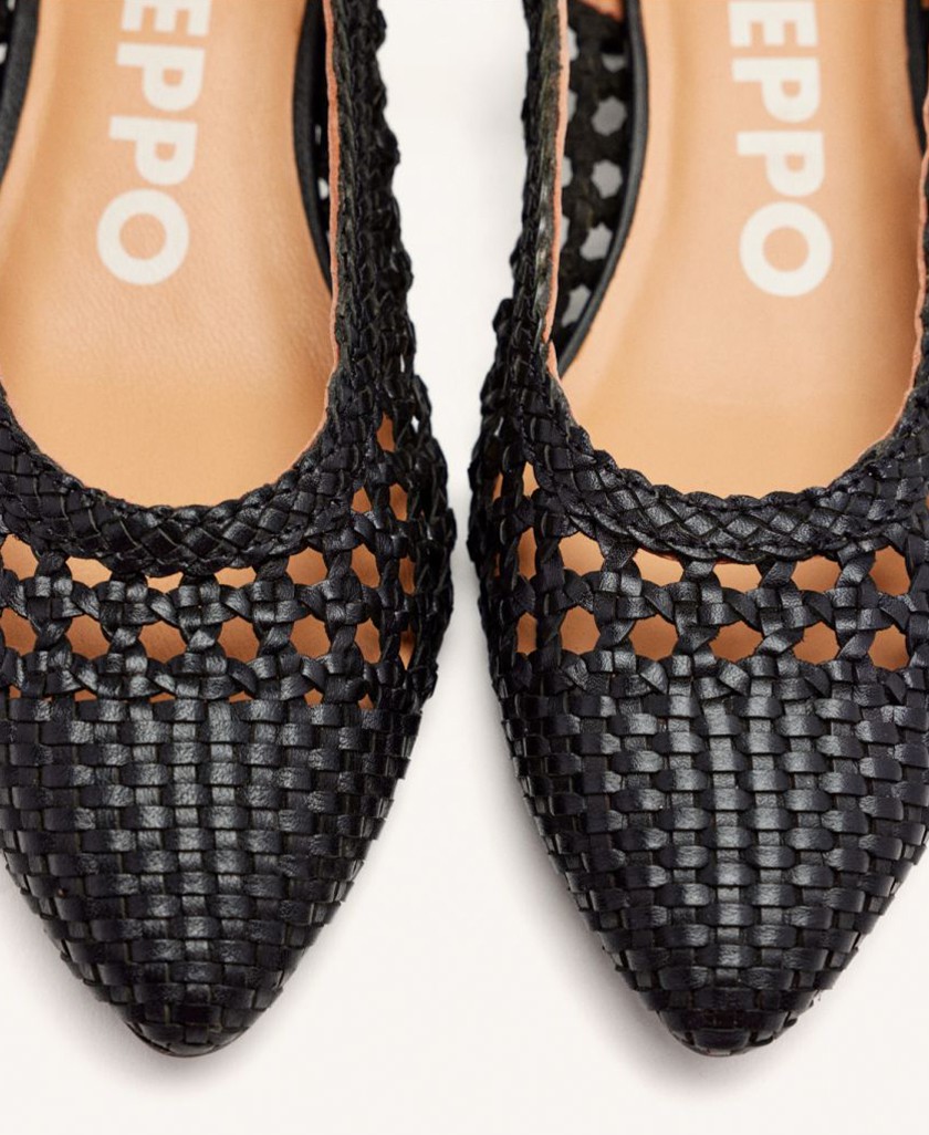 Braided ballerinas Gioseppo Piskove 71185-M