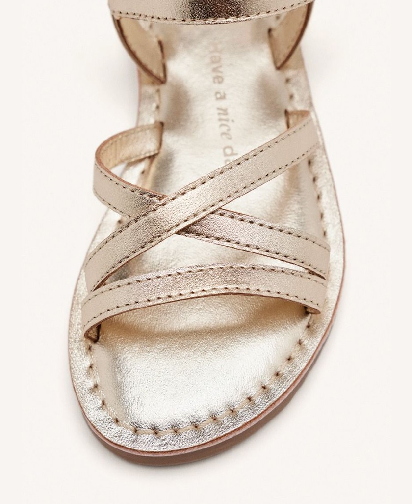 Gioseppo Tolland 75304-P metallic sandals