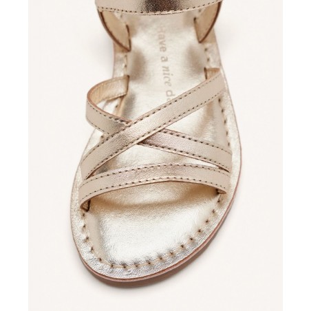 Gioseppo Tolland 75304-P metallic sandals