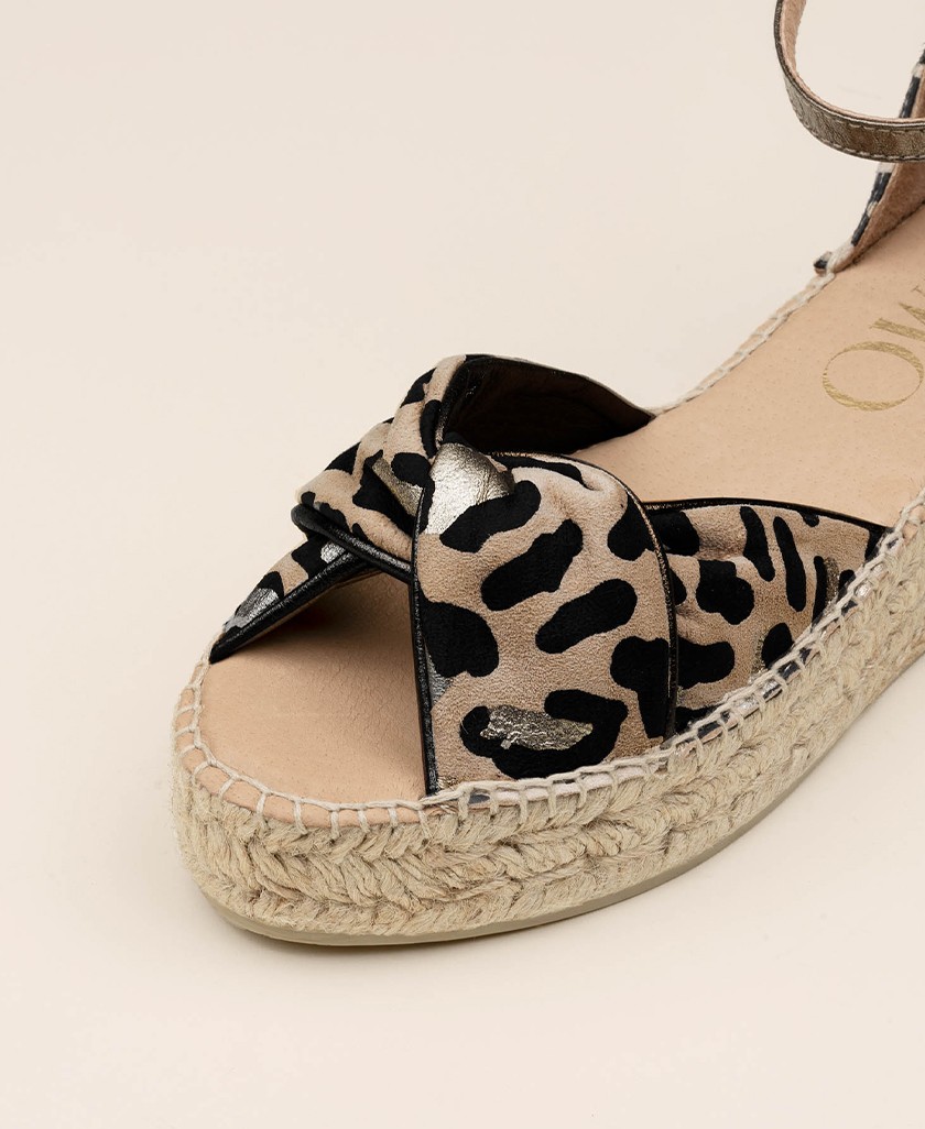 Gaimo Torgos animal print espadrilles