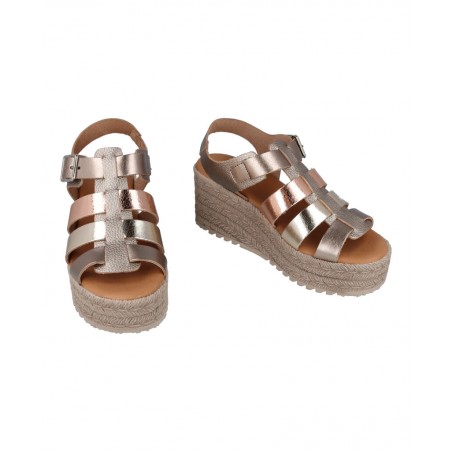 Sandalias metalizadas con cuña Andares 844831
