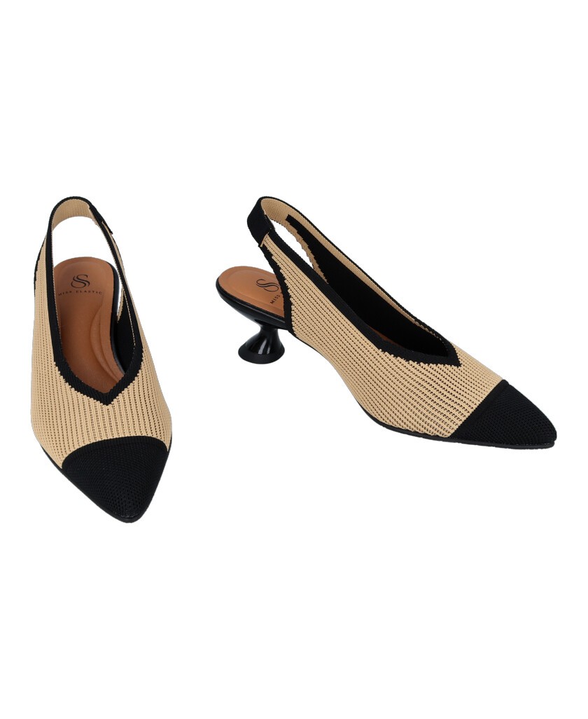 Miss Elastic Lacie 76535 geometric heel pumps