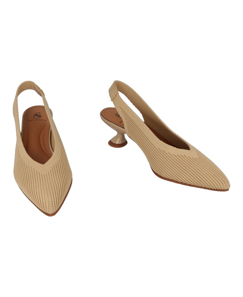 Miss Elastic 76626 Slingback Court Shoes