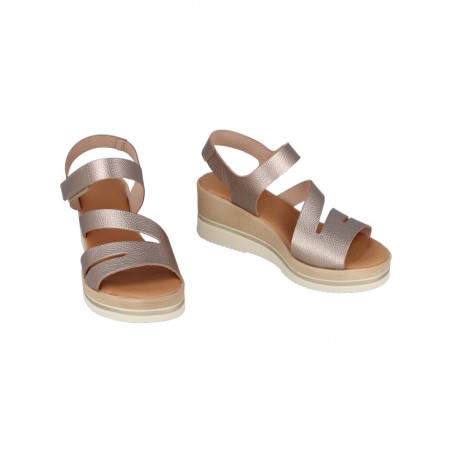 Sandalias metalizadas con cuña Andares 260615