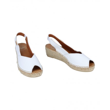 Alpargatas blancas peep toe Toni Pons Bernia-P