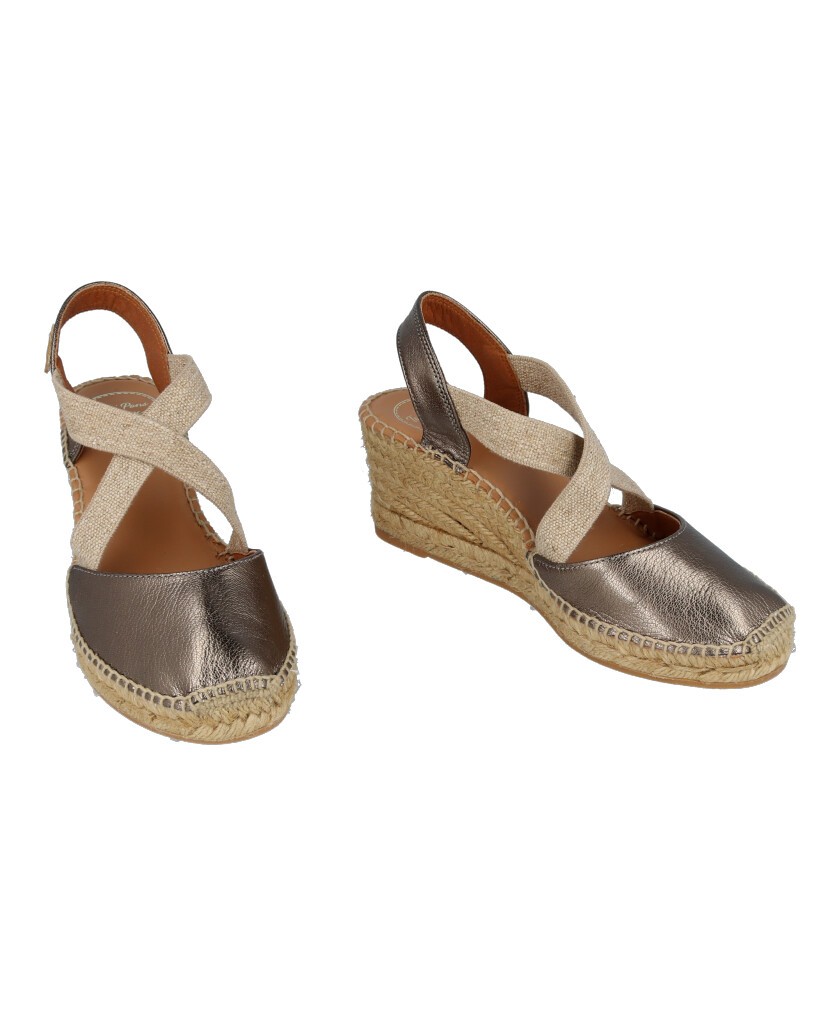 Toni Pons Fabi metallic wedge espadrilles