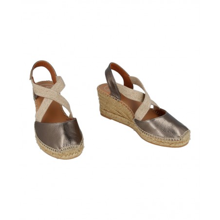 Toni Pons Fabi metallic wedge espadrilles